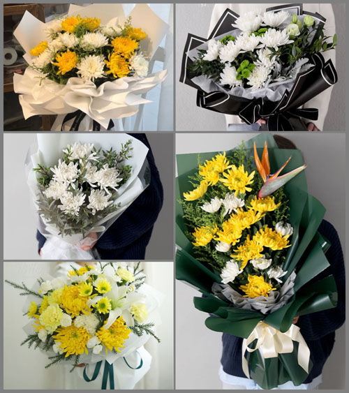 广东广州市增城区派潭镇背阴村白事花束代送